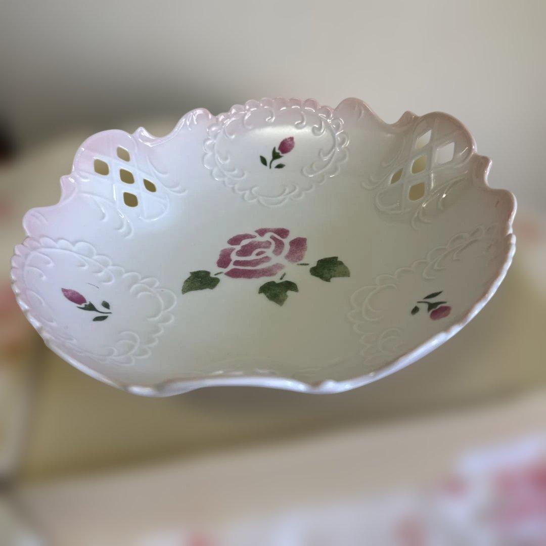 日本製 マニー　ローズ　バロックアナイスボウル Lサイズ　深皿　鉢