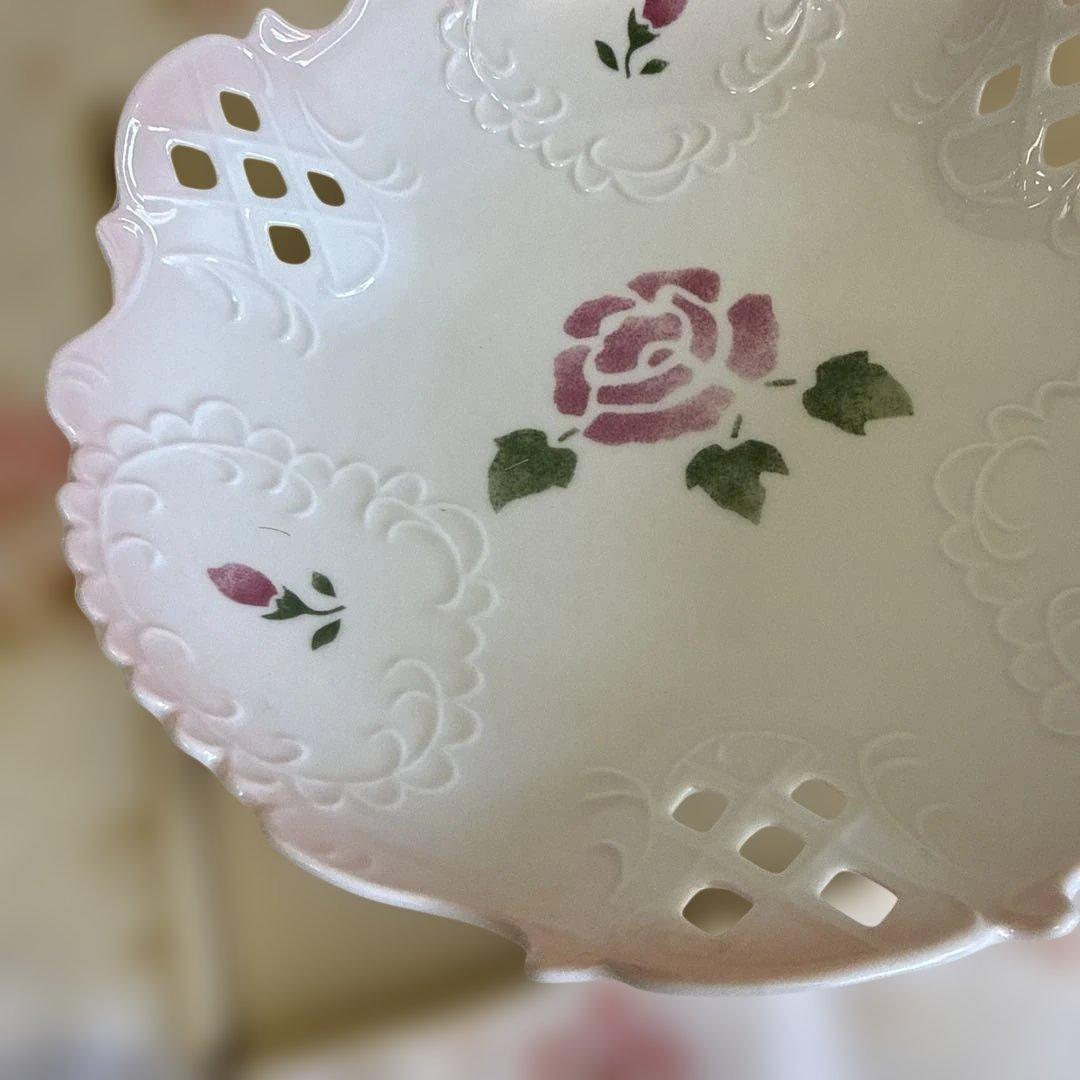 日本製 マニー　ローズ　バロックアナイスボウル Lサイズ　深皿　鉢