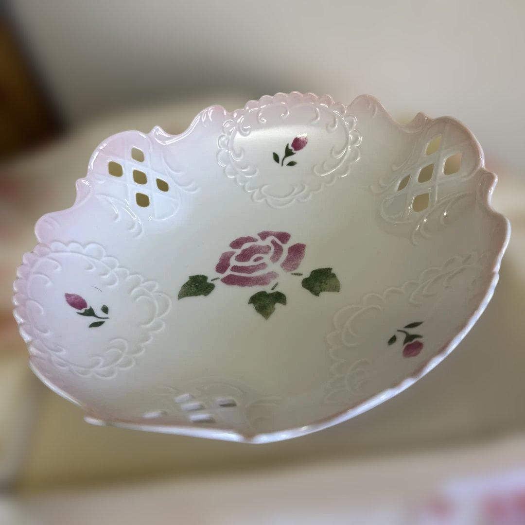 日本製 マニー　ローズ　バロックアナイスボウル Lサイズ　深皿　鉢