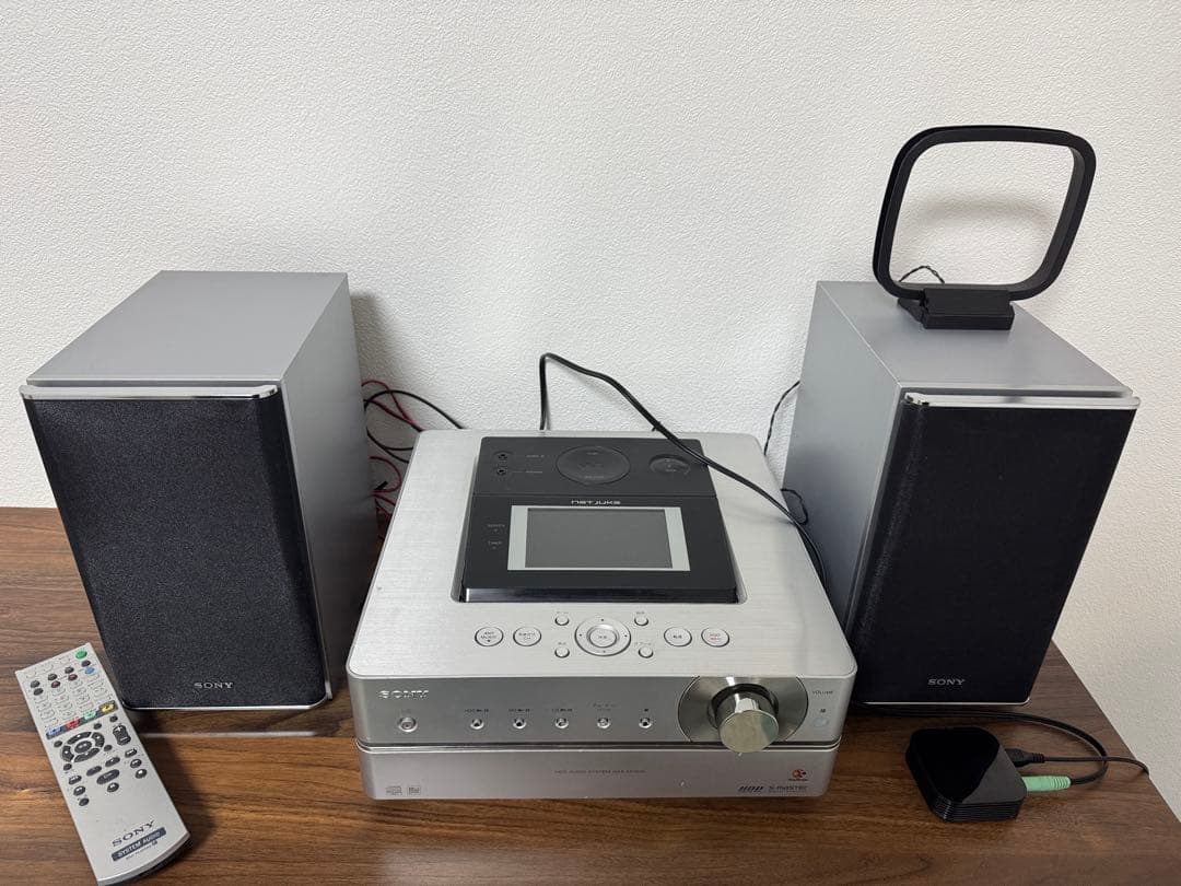 【美品】SONY ミニコンポ 2スピーカー付き