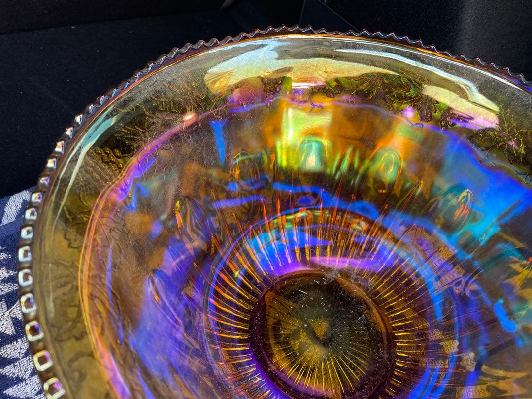 虹色ガラス食器セット ボウルとカップ12個