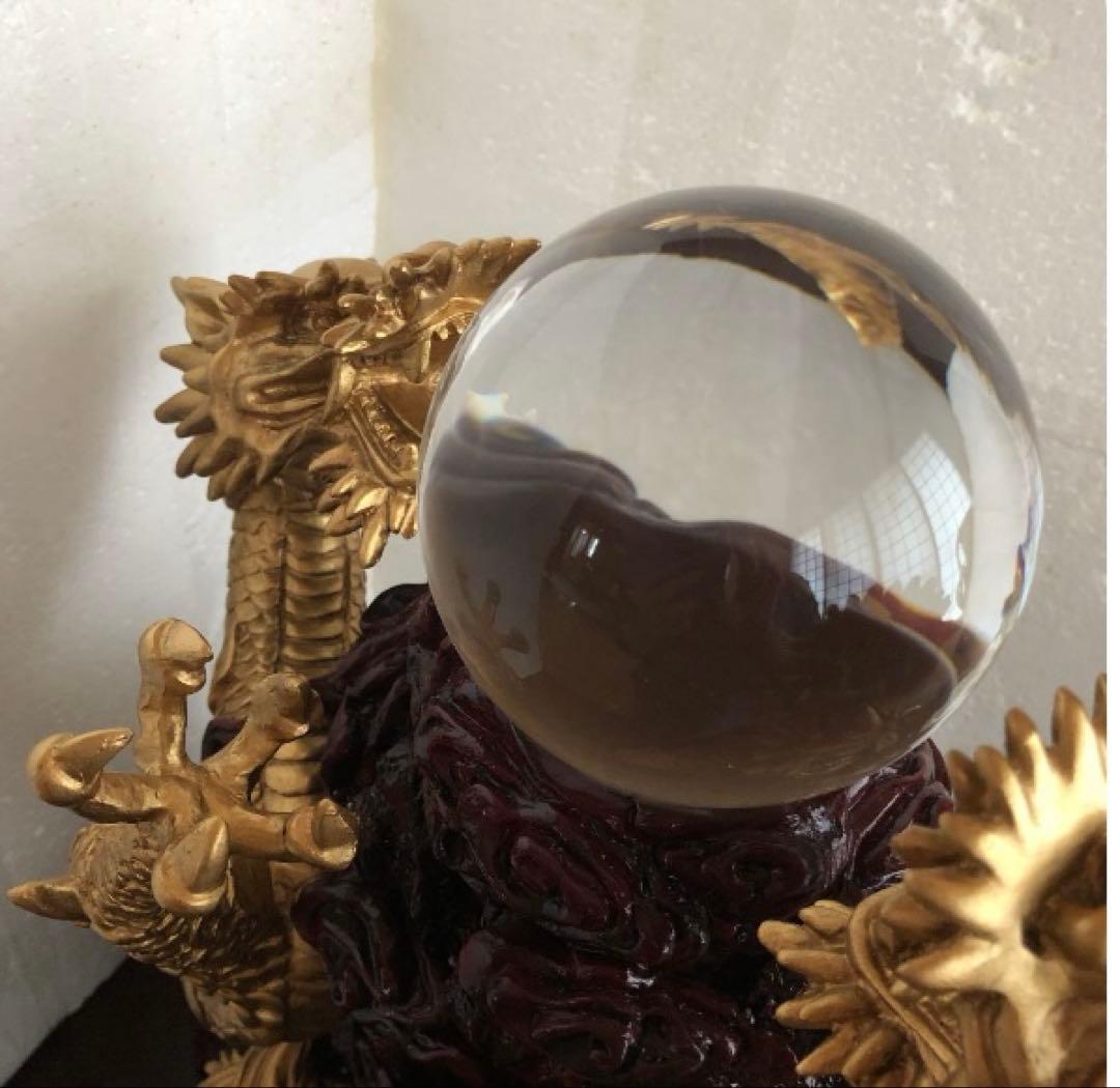 五本指龍の置物　小さい水晶　別つけます　縁起物　ドラゴン　大型　パワーストーン