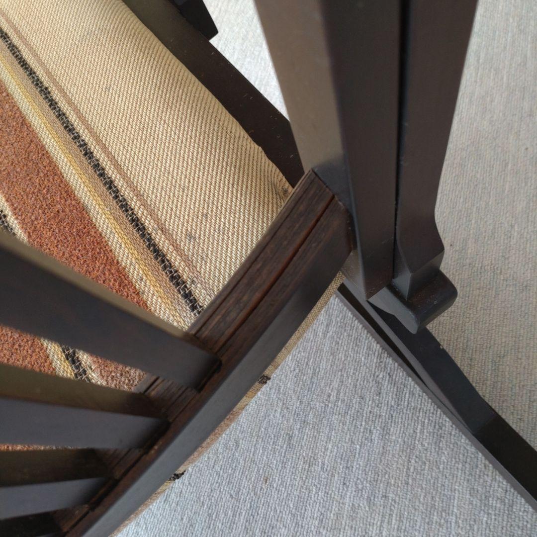 【飛騨家具】ダークブラウン ロッキングチェア アンティーク家具　レトロ