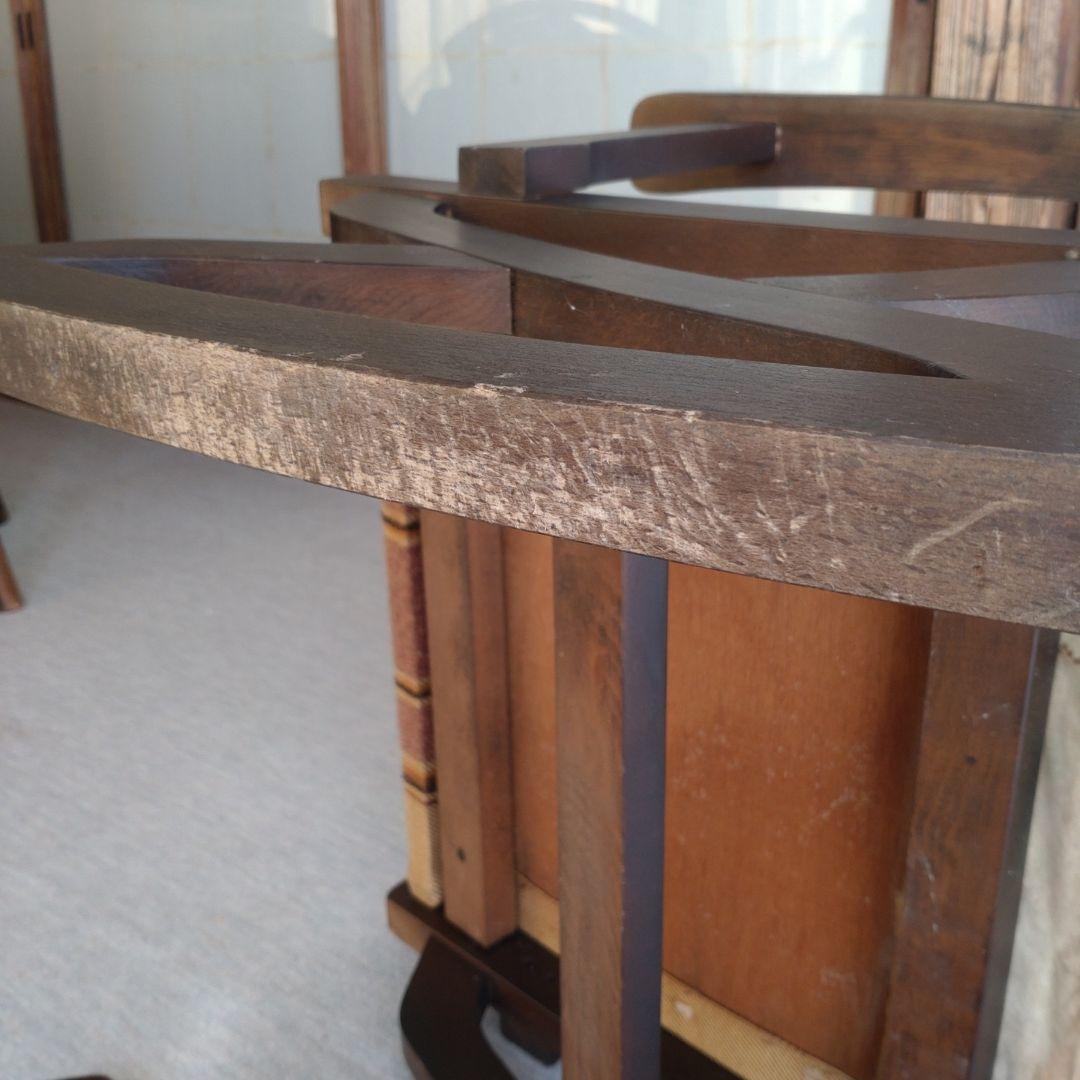 【飛騨家具】ダークブラウン ロッキングチェア アンティーク家具　レトロ