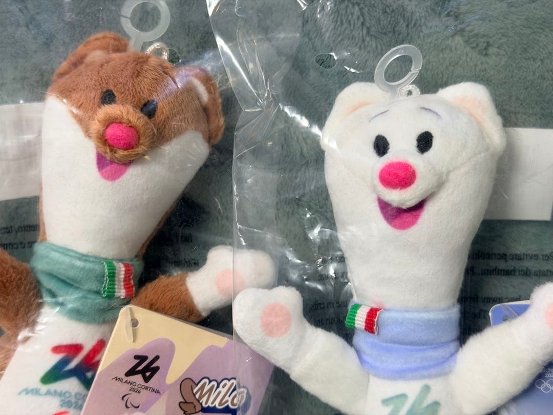 ミラノ　コルティナ オリンピック ティナ ミロ ぬいぐるみ 18cm