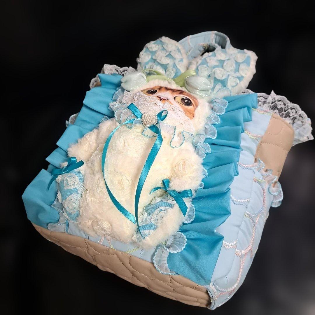 コヤンイサムチョン♥️ネコニャン スカイブルー　ピンクのお花見もう間近‼️