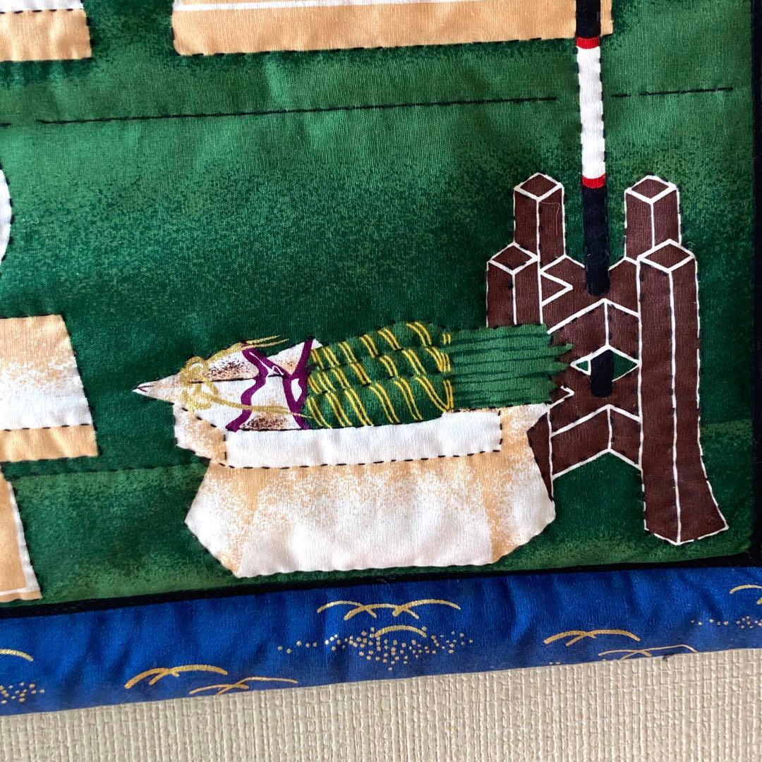 No.304 端午の節句　金太郎　手縫いキルト　タペストリー　ハンドメイド