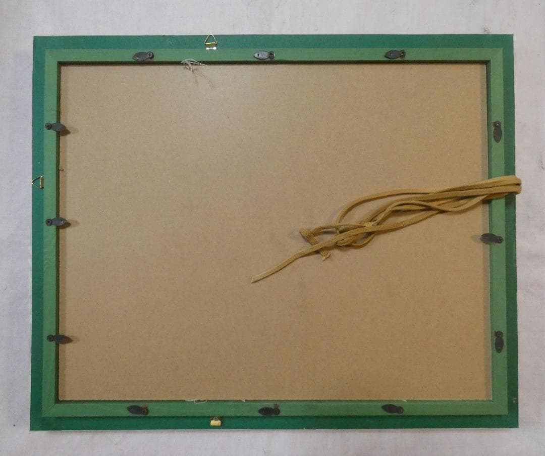 油絵 風景人物　額付き　中島潔　 F6 【　季節の予感　】手描き