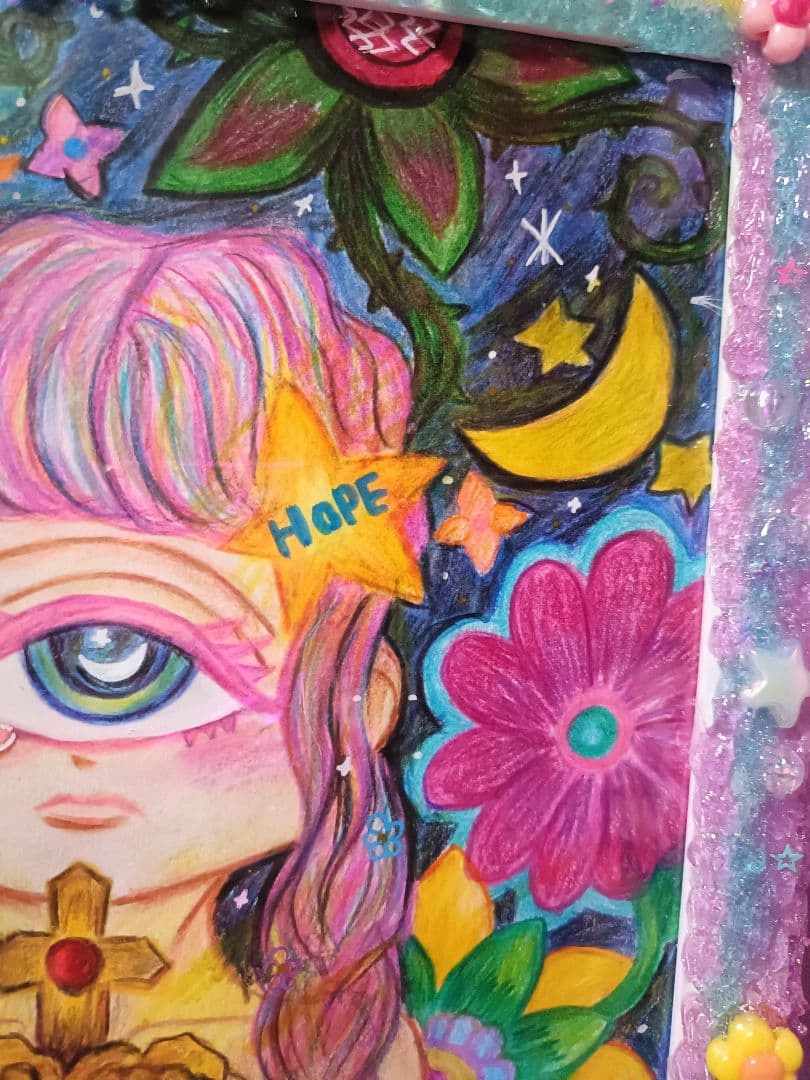 【一点物アート】Icono-Eye-再生-Saving the EARTH