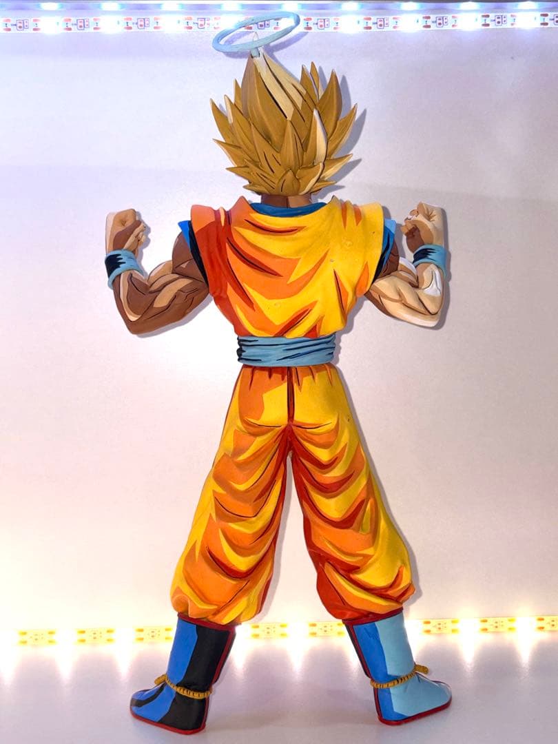 ドラゴンボールZ 超サイヤ人2 孫悟空 二次元彩色 2Dリペイント 約33cm