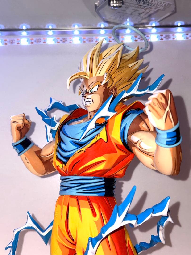 ドラゴンボールZ 超サイヤ人2 孫悟空 二次元彩色 2Dリペイント 約33cm