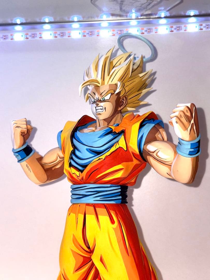 ドラゴンボールZ 超サイヤ人2 孫悟空 二次元彩色 2Dリペイント 約33cm