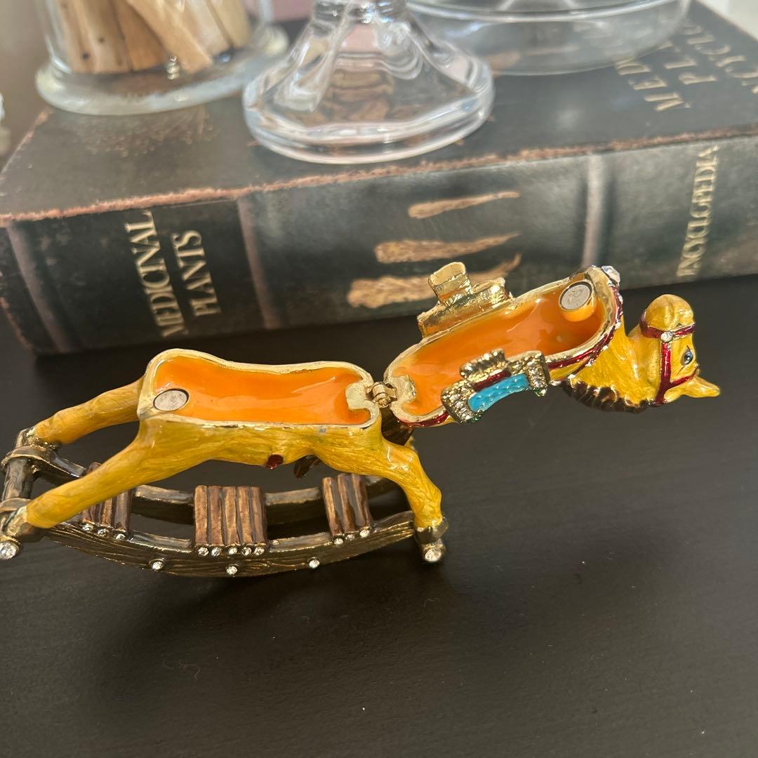 ロッキングホース 置物 アンティーク風