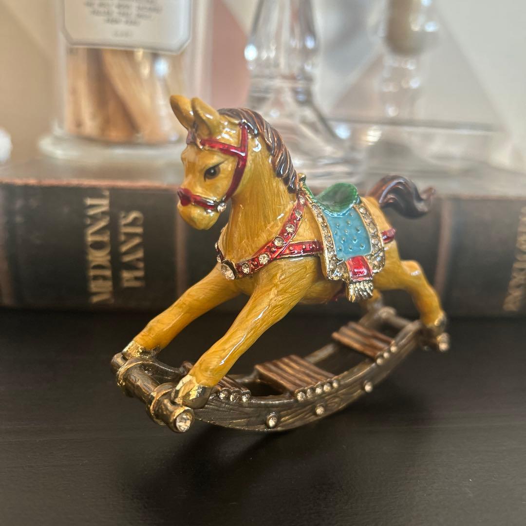ロッキングホース 置物 アンティーク風