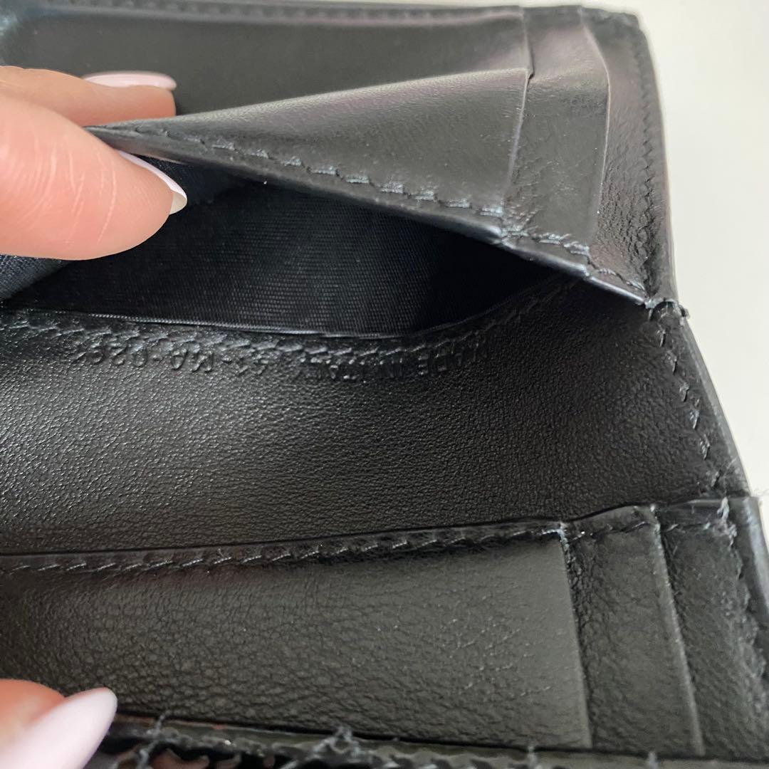 【DIOR/ディオール】　黒/ブラック エナメル　財布