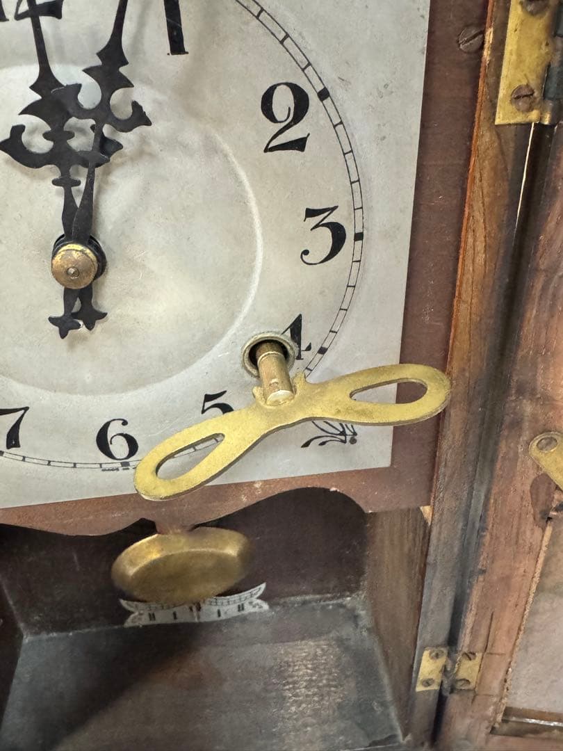 愛知時計　ゼンマイ時計　ボンボン時計　ヴィンテージ　柱時計　レトロ時計