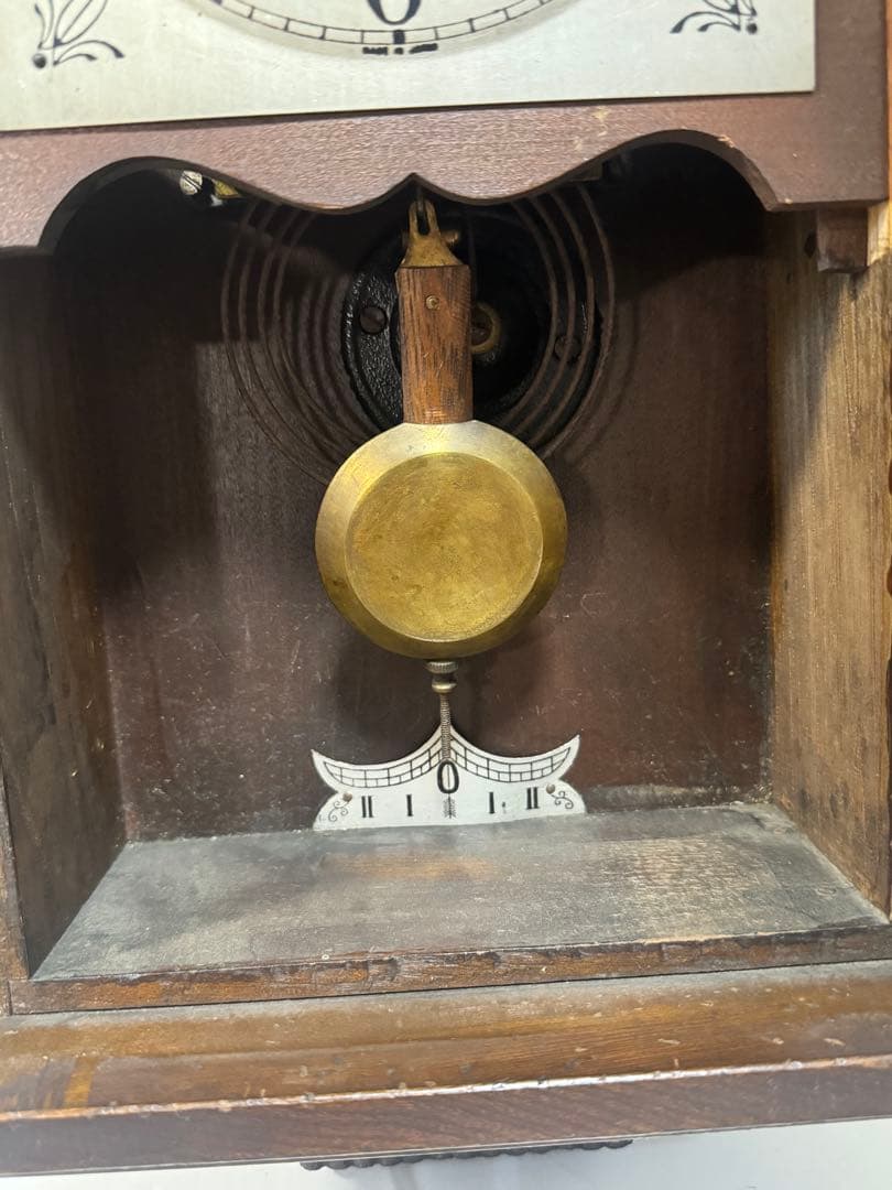 愛知時計　ゼンマイ時計　ボンボン時計　ヴィンテージ　柱時計　レトロ時計