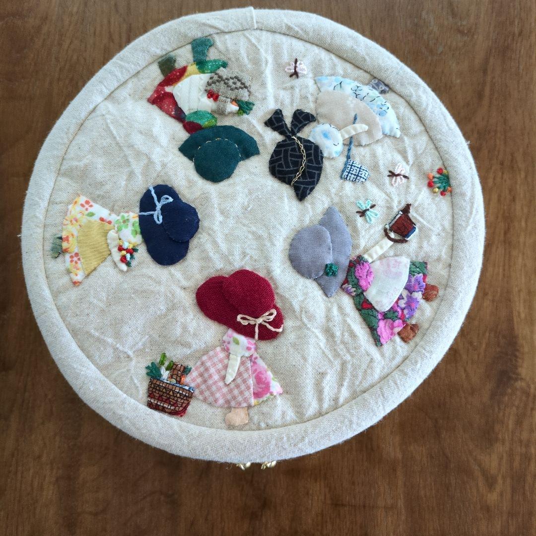 パッチワークバニティポーチ①