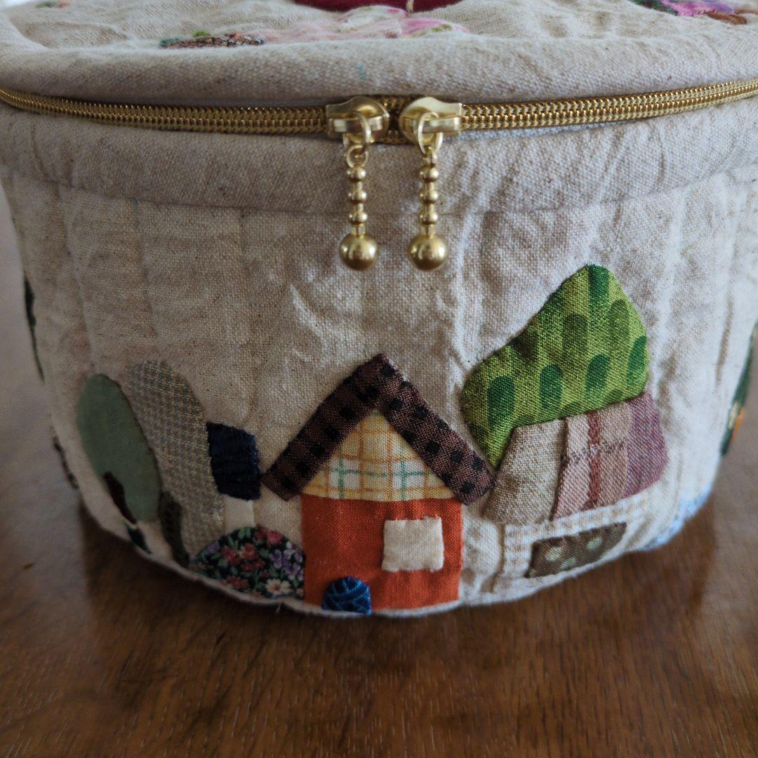 パッチワークバニティポーチ①