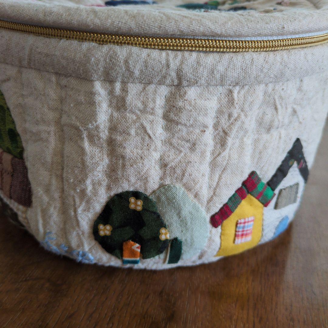 パッチワークバニティポーチ①