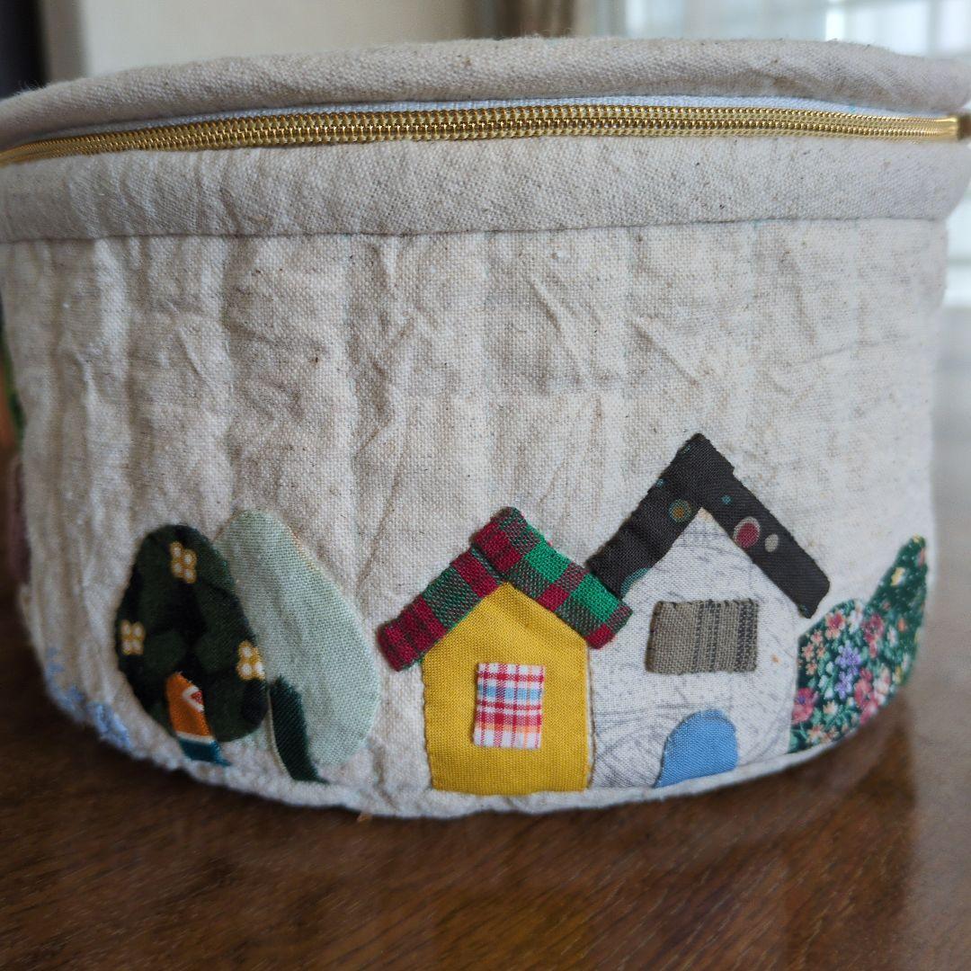 パッチワークバニティポーチ①