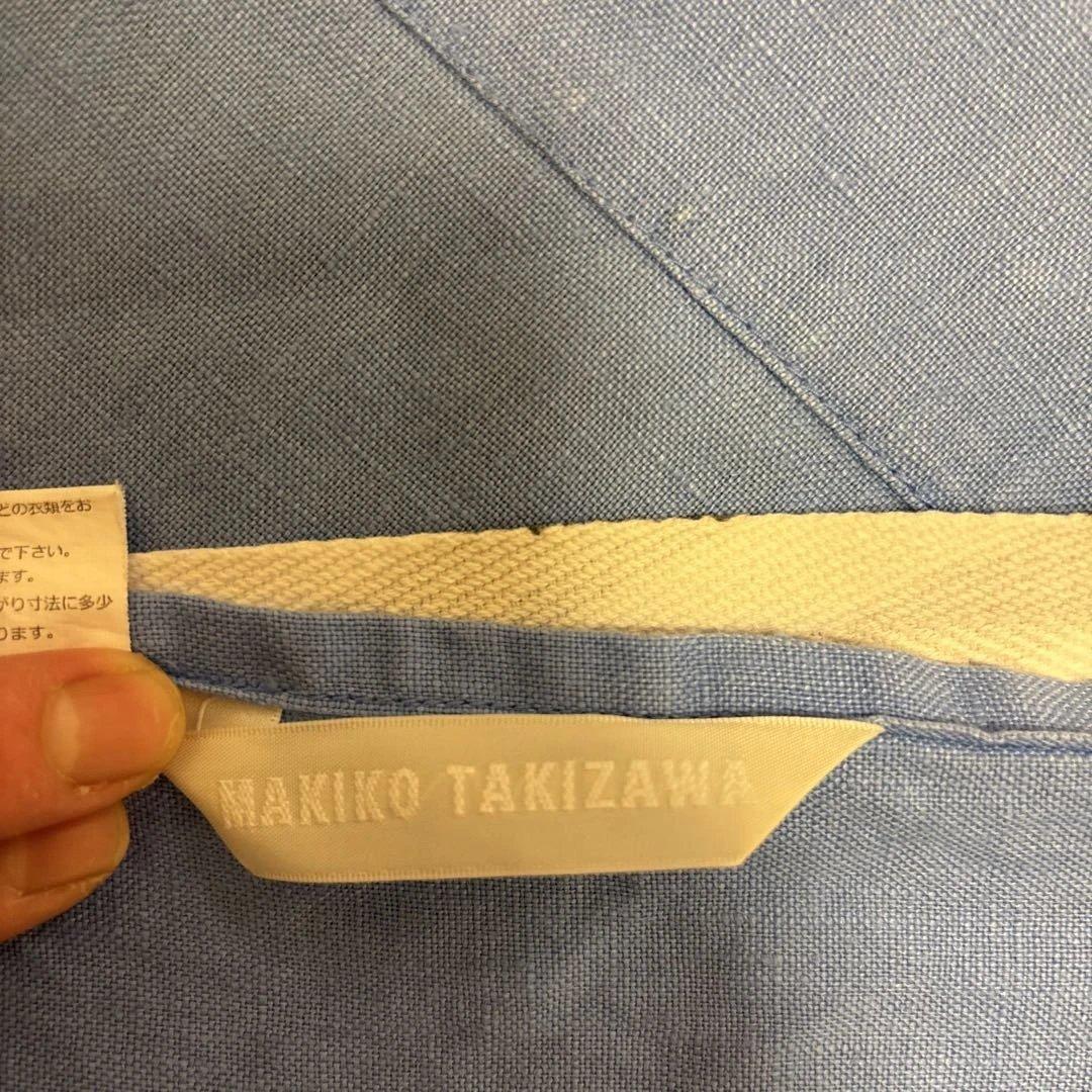 滝沢眞規子 タキマキTAKIMAKI エプロン ブルー