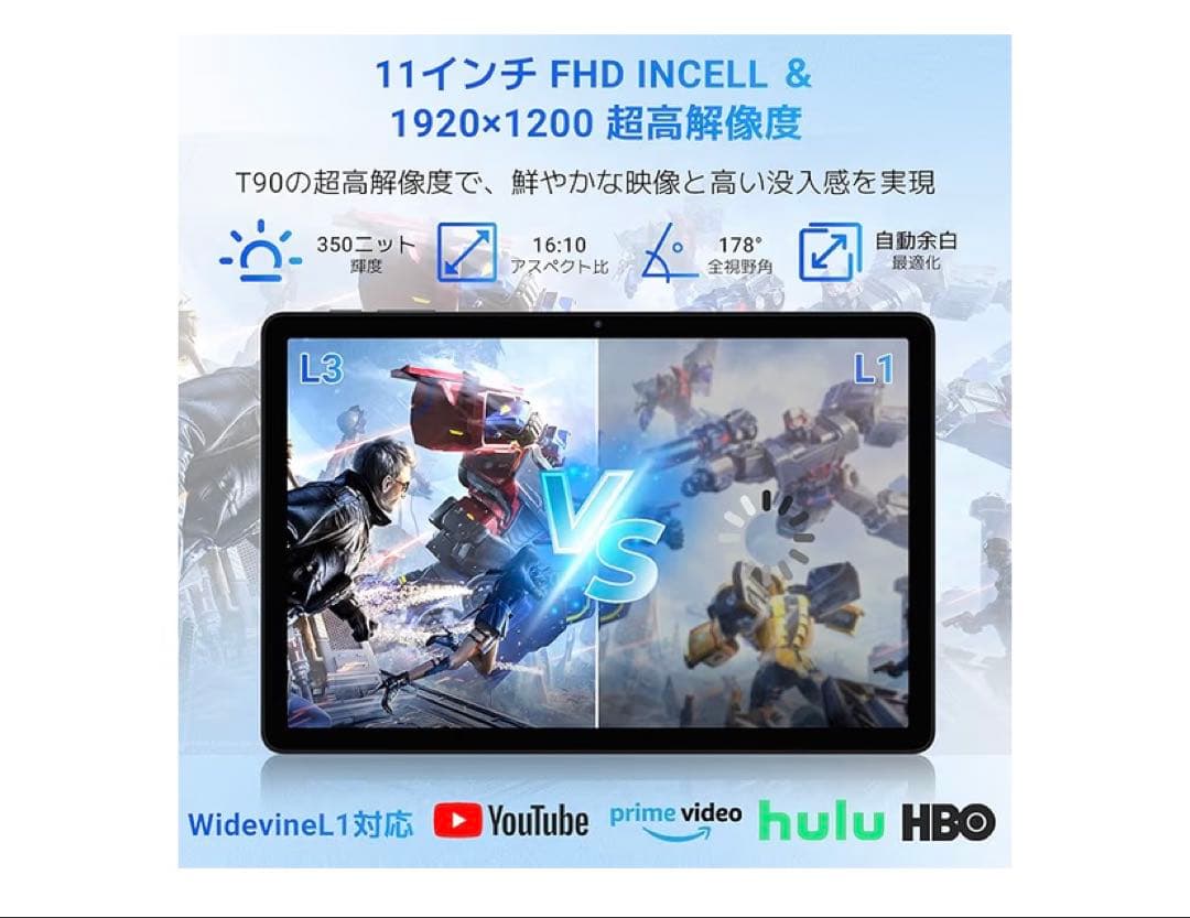 【最安値】Android16タブレット WiFi 24GB+128GB+2TB
