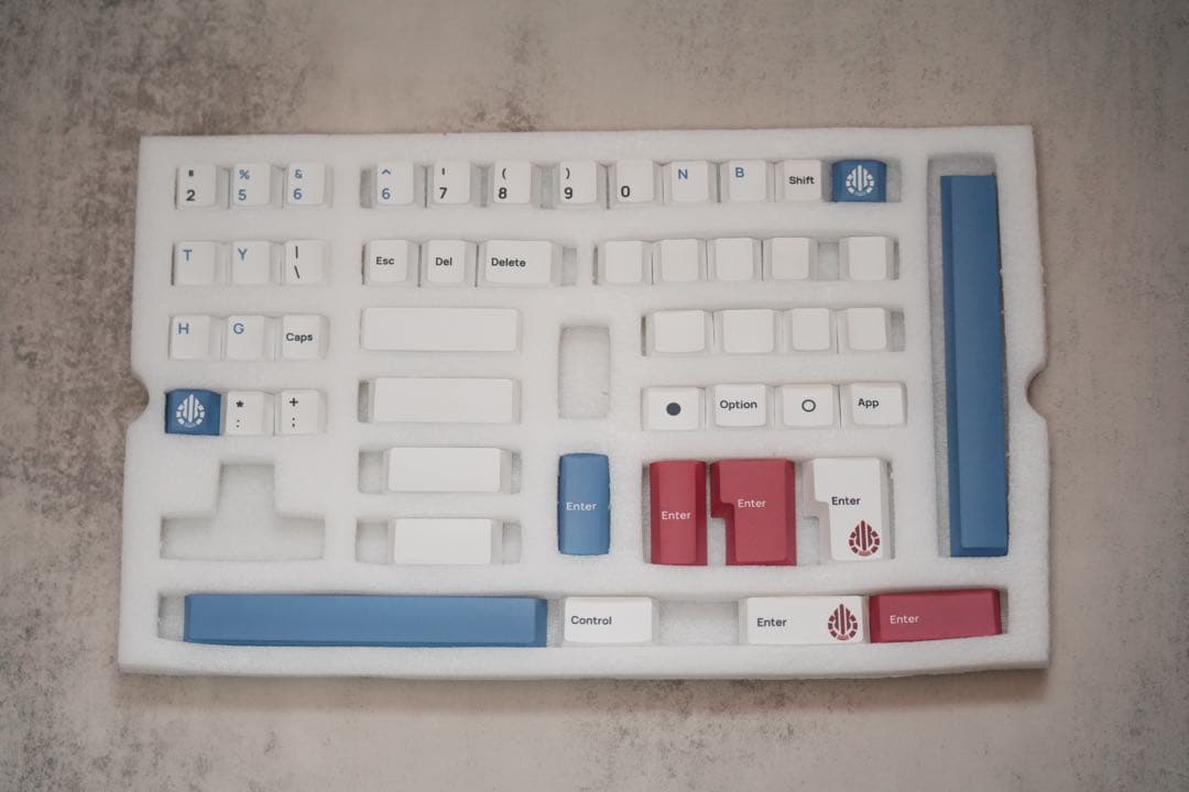 キーボード acid caps standard gray on white