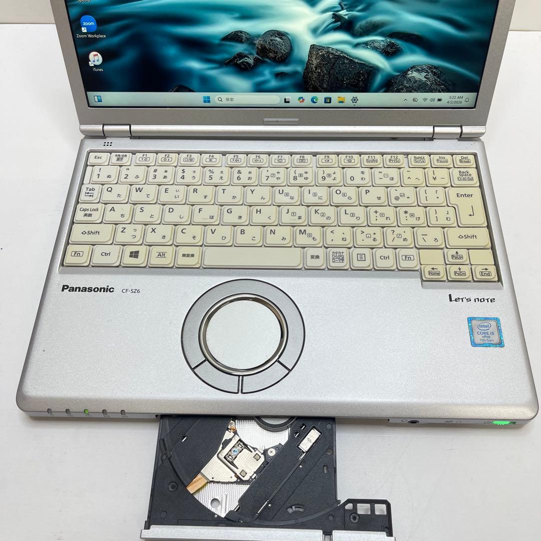 パナソニックCF-SZ6 i5-7300U 8GB SSD256GB