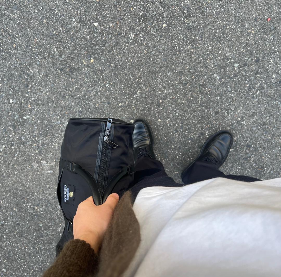 ブラック　ミニボストンバッグ