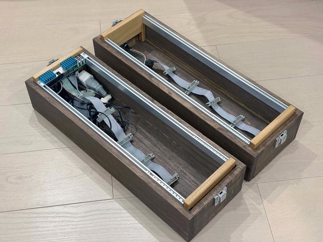 ユーロラックケース 168HP相当 84HP×2台 木製 uZeus付 電源連結