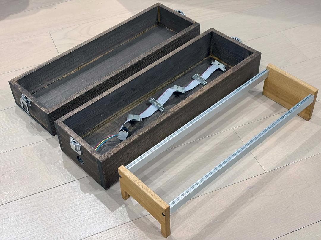 ユーロラックケース 168HP相当 84HP×2台 木製 uZeus付 電源連結