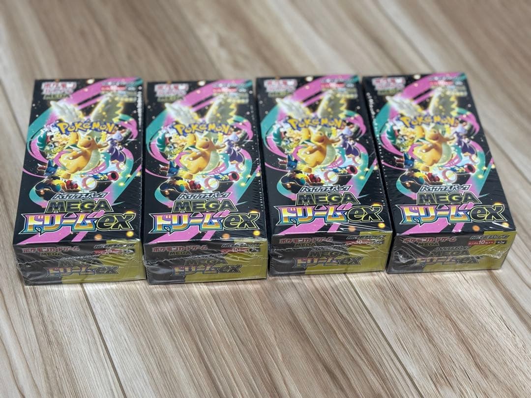 【新品未開封シュリンク付き】megaドリームex box シュリンク付き4BOX