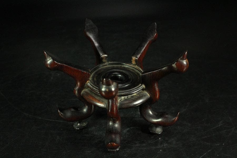 中国美術 壷 瓶 台付 二件(K-YC721)