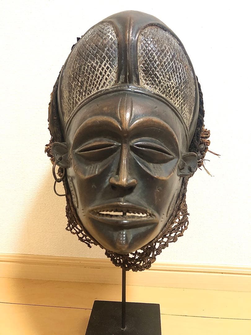チョクエ族　アフリカ　仮面　マスク　アフリカンアート　プリミティブアート