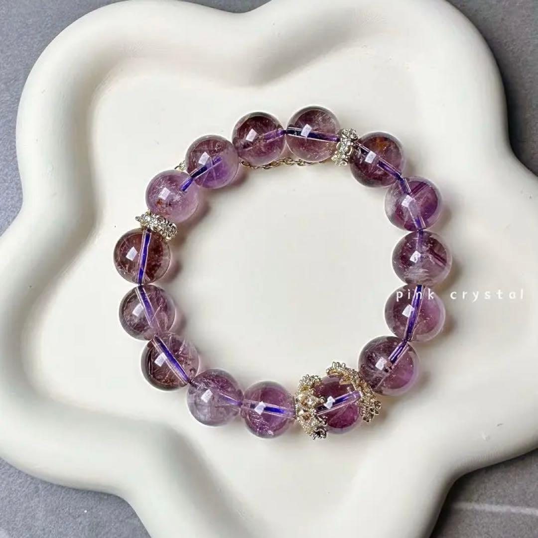 天然石 アメジスト ブレスレット レディース 癒し 開運 おしゃれ 手元コーデ