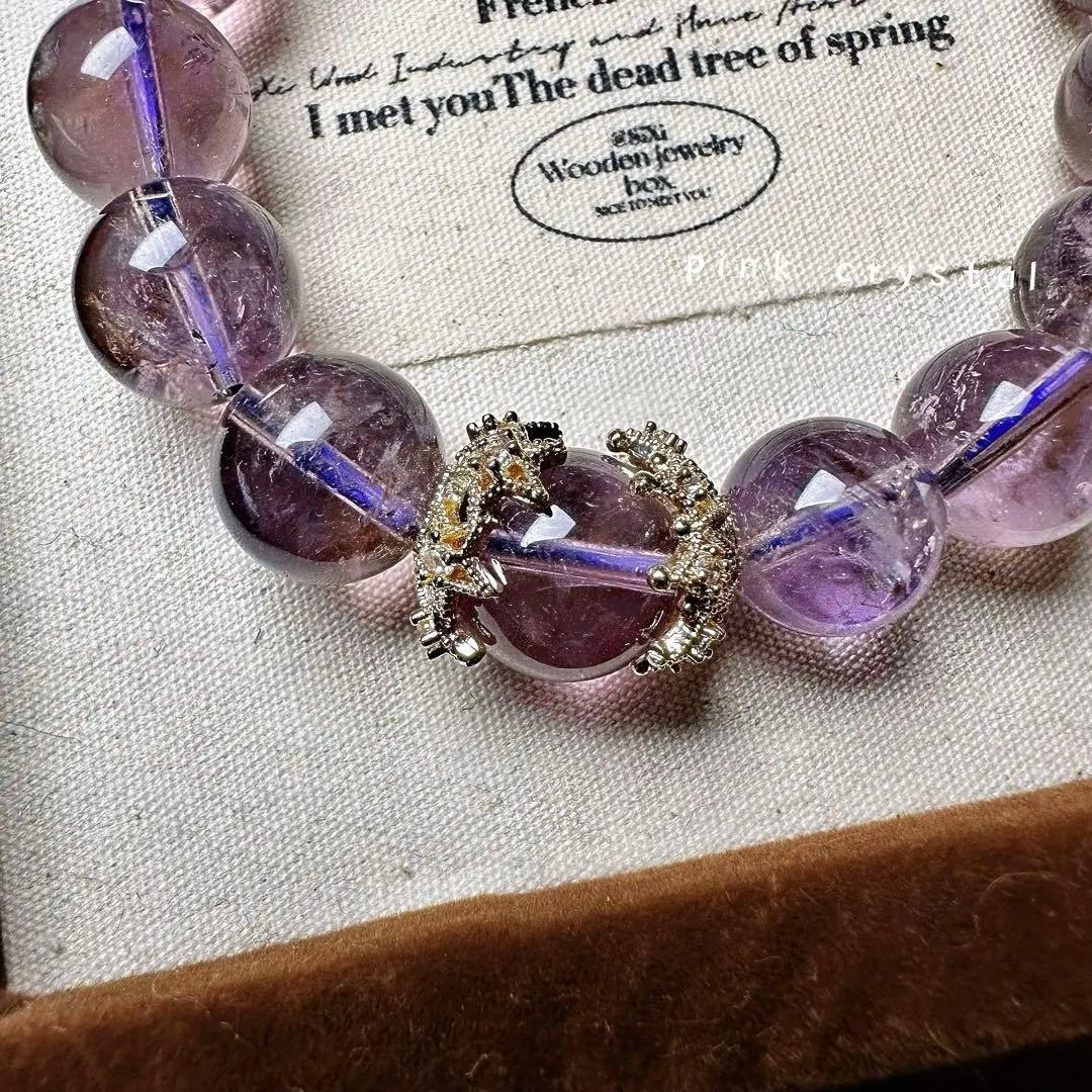 天然石 アメジスト ブレスレット レディース 癒し 開運 おしゃれ 手元コーデ