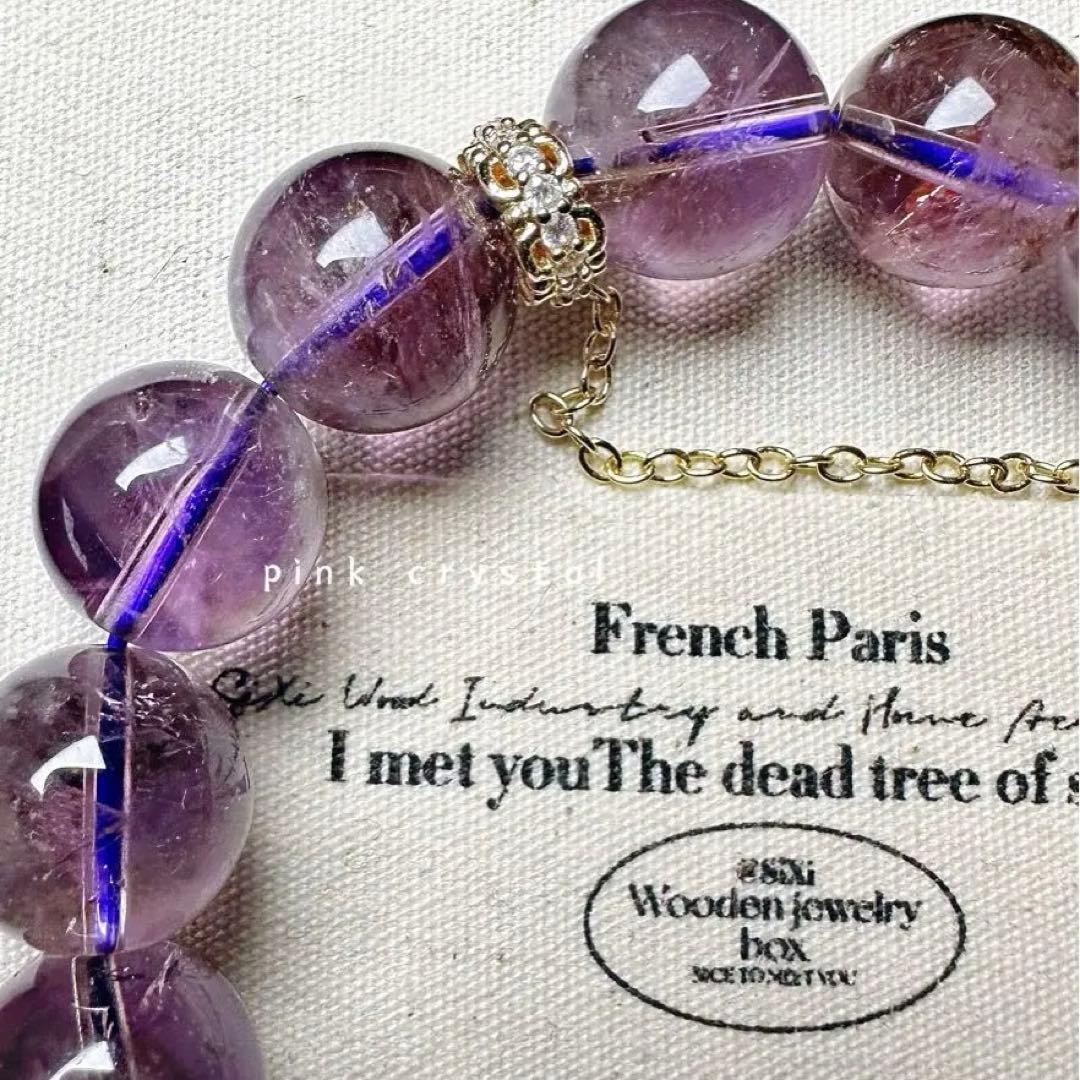 天然石 アメジスト ブレスレット レディース 癒し 開運 おしゃれ 手元コーデ