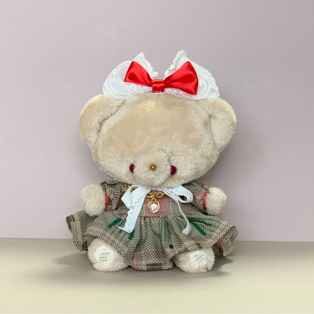 テディベア くま ぬいぐるみ ブラウン ぬい服 ゆめかわ レトロ