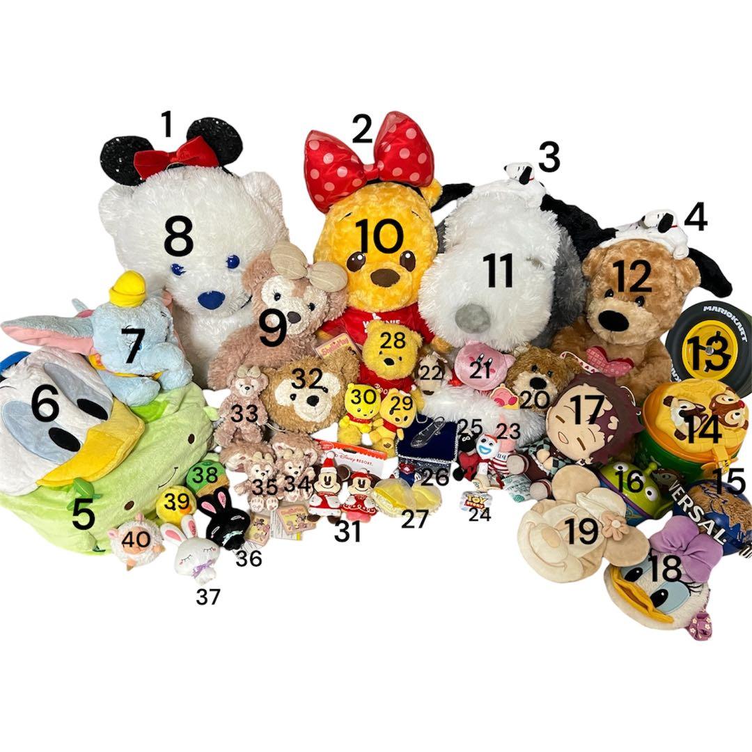 【バラ売り可能】ぬいぐるみ　まとめ売り　カチューシャ　バッグ　キーホルダー　大量