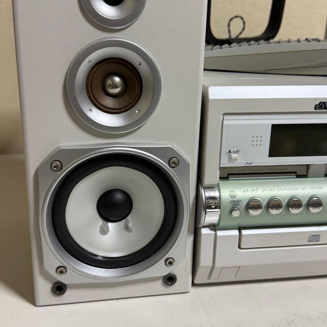 2004年製 ビクター MD/CD/カセットミニコンポ CU-UXW5 自宅保管