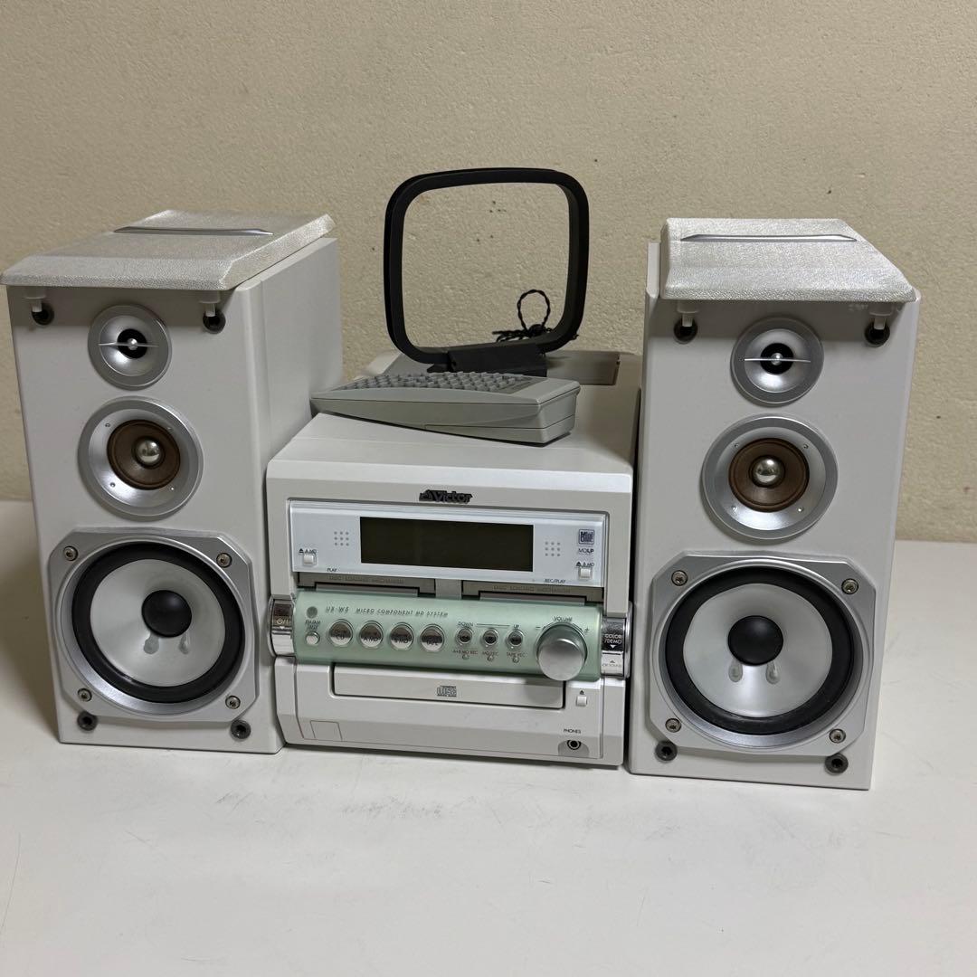 2004年製 ビクター MD/CD/カセットミニコンポ CU-UXW5 自宅保管