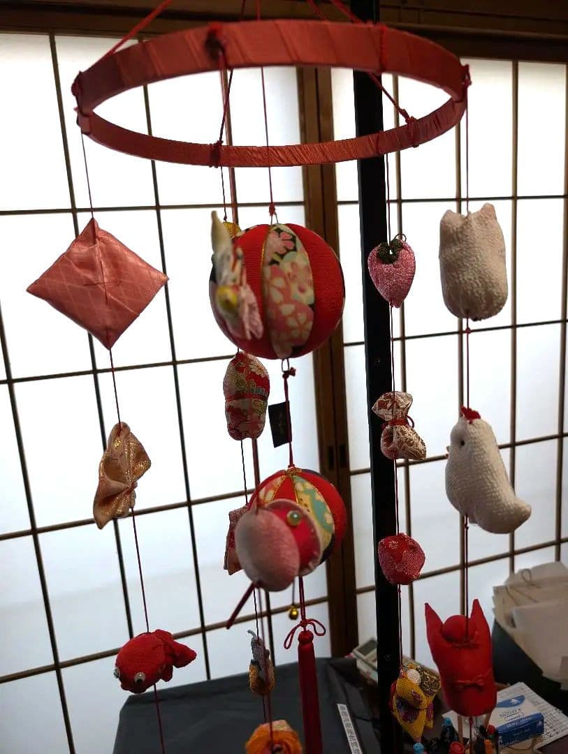 ひな祭り 吊るし雛、吊るし雛傘つき