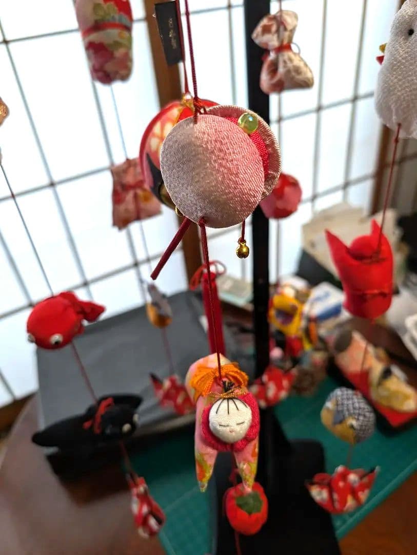 ひな祭り 吊るし雛、吊るし雛傘つき