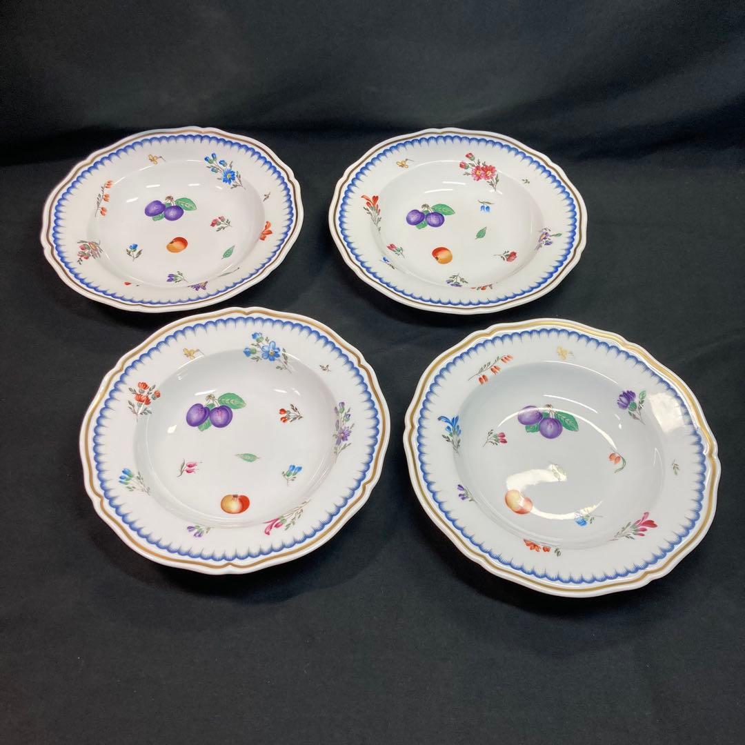 【未使用】リチャード・ジノリ イタリアンフルーツ スープ皿 4枚セット