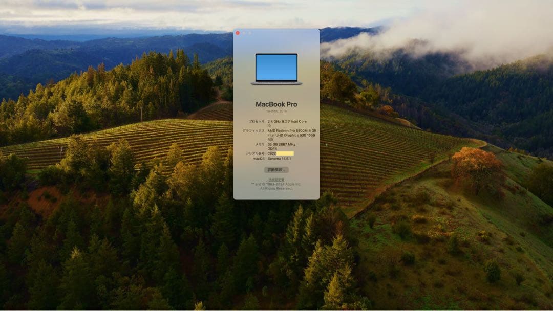 最強スペックMacBookPro16 i9/32GB/ SSD 2TB Win可