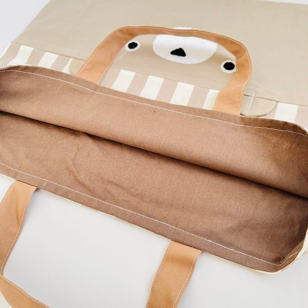 入園入学3点セット(くすみモカストライプ)