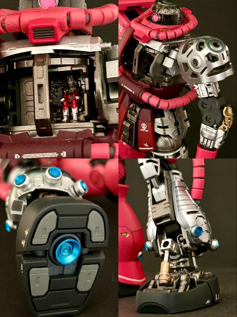 改修塗装済み完成品　MG 1/100 シャア専用ザク Ver.2.0