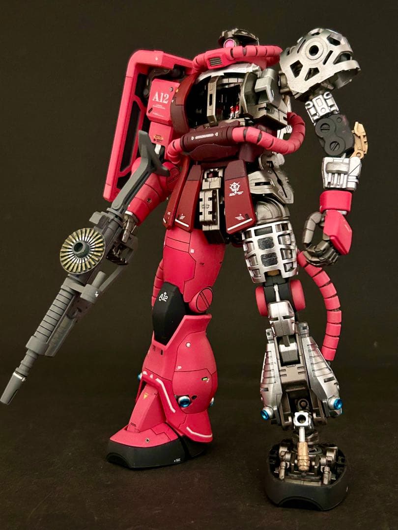 改修塗装済み完成品　MG 1/100 シャア専用ザク Ver.2.0