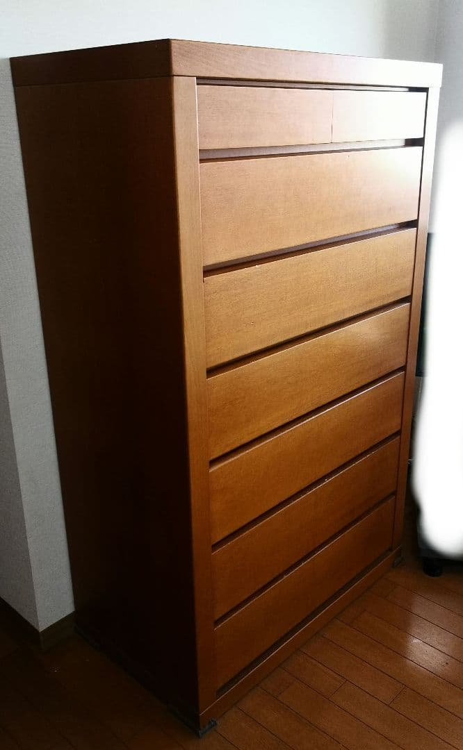 【梱包・発送たのメル便】7段 木製 タンス